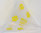Halskragen mit bunten Pfotenaufdruck aus stabilem Kunststoff, gelb
