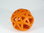 Gitterball aus Vollgummi - RUBBER Line, Größe 9cm, Farbe orange