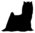 Yorkshire Terrier Silhouette, Aufkleber Digitaldruck
