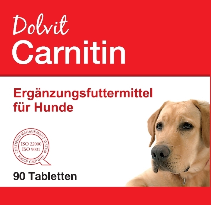 Carnitin für mehr Vitalität, Kraft, Ausdauer bei Hunden | 90 Tabl