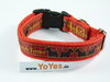 Scottish Terrier Motiv, Halsband 20mm breit mit Klickverschluss, rot