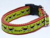 Beagle Motiv, Halsband 20mm breit mit Klickverschluss, kupfer