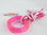 Ring mit Seil Spielzeug für Welpen o.kleine Hunde, pink