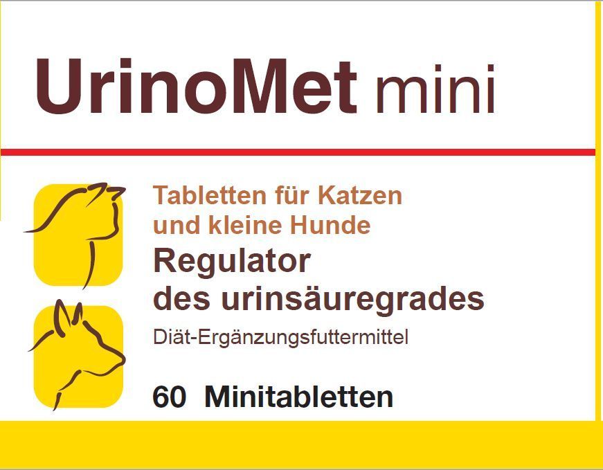 UrinaryMet mini - Säureregulator des Urins bei Hunden und Katzen,  L-Methionin 250mg